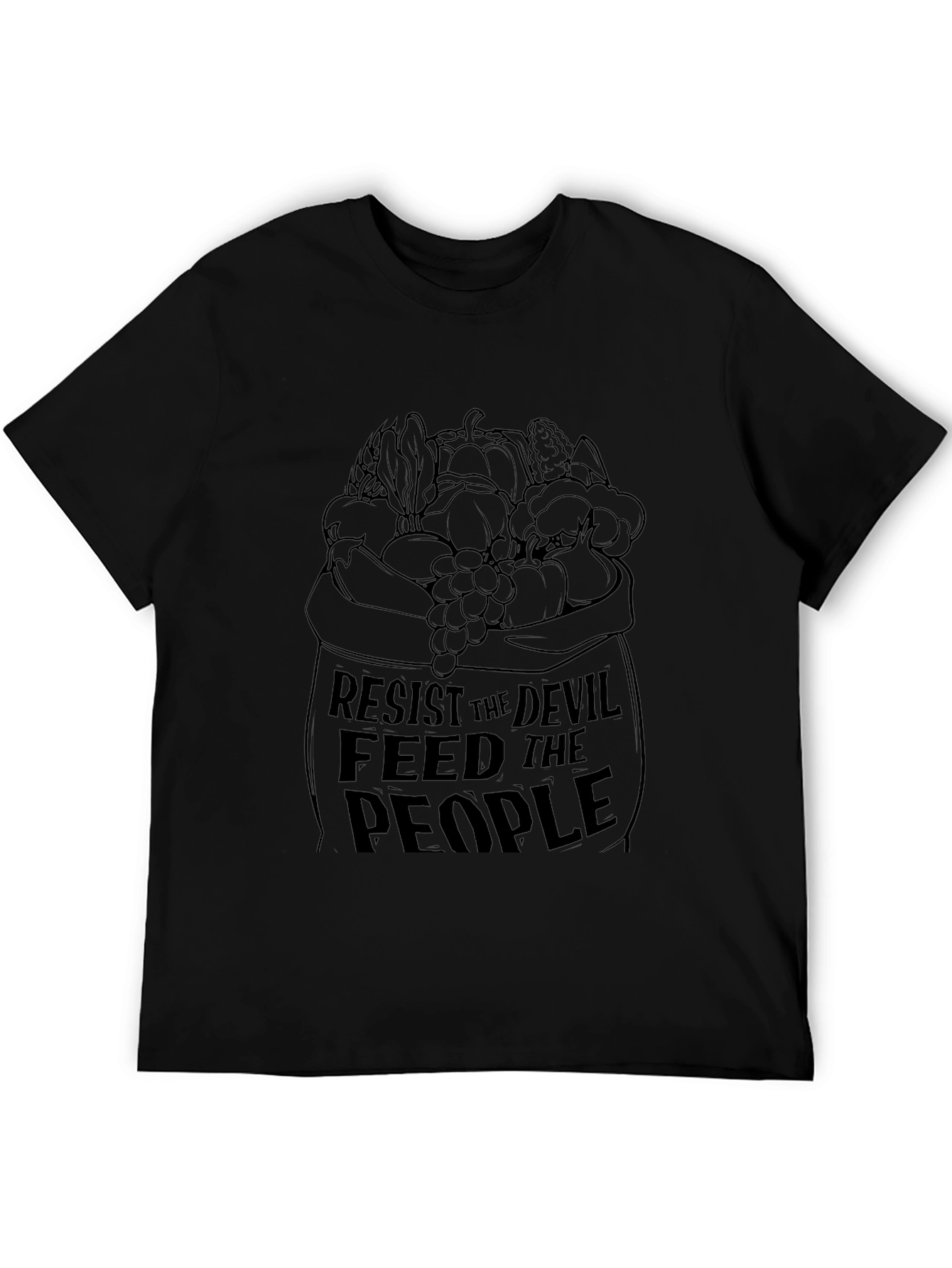 Resist the Devil Feed the People Graphic T-Shirt