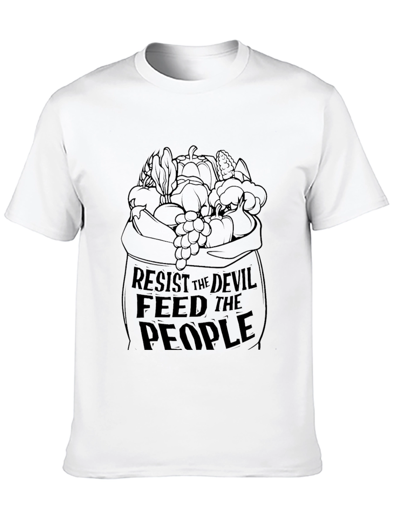 Resist the Devil Feed the People Graphic T-Shirt