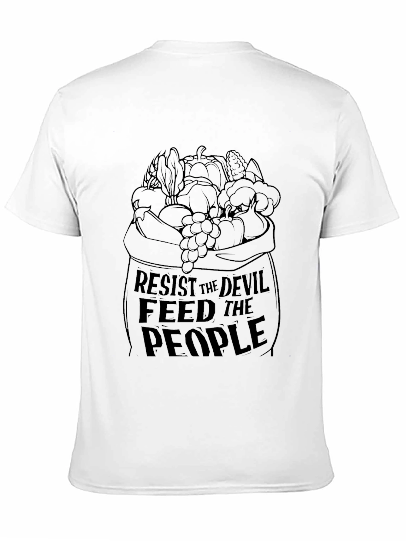 Resist the Devil Feed the People Graphic T-Shirt