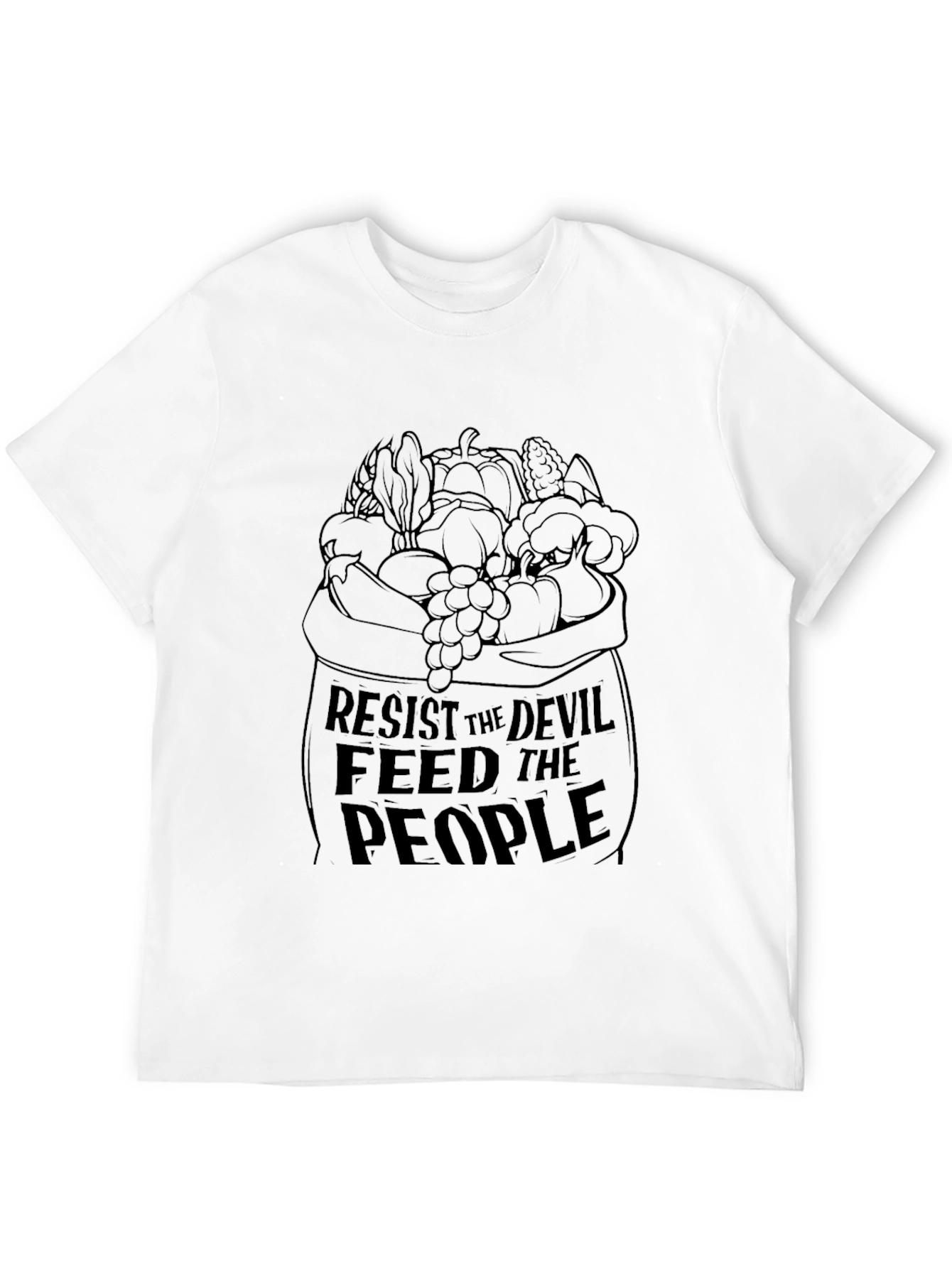 Resist the Devil Feed the People Graphic T-Shirt