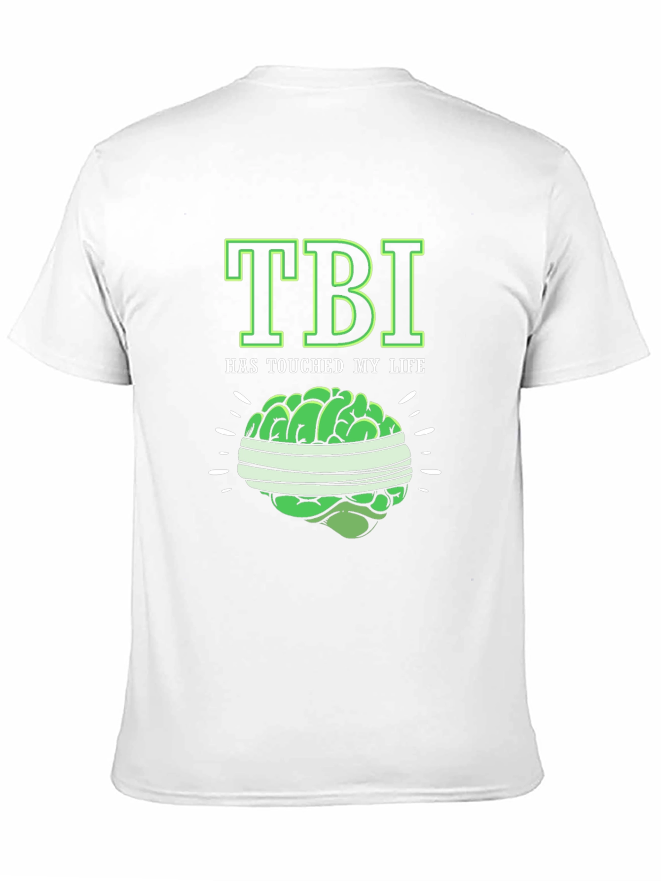 TBI Awareness Black T-Shirt Brain Injury Tee