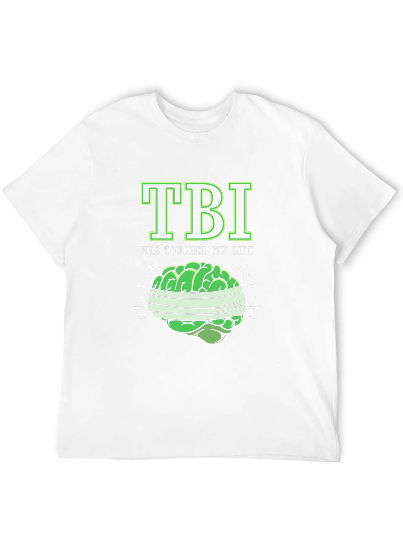 TBI Awareness Black T-Shirt Brain Injury Tee