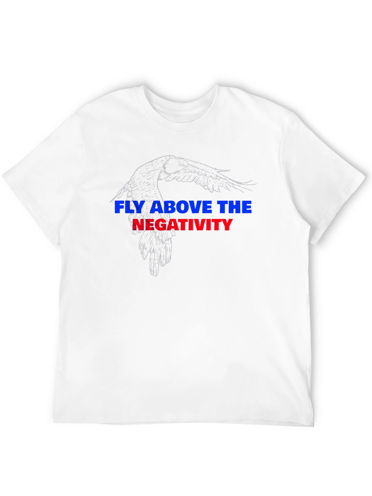 Fly Above Negativity Black Graphic Tee