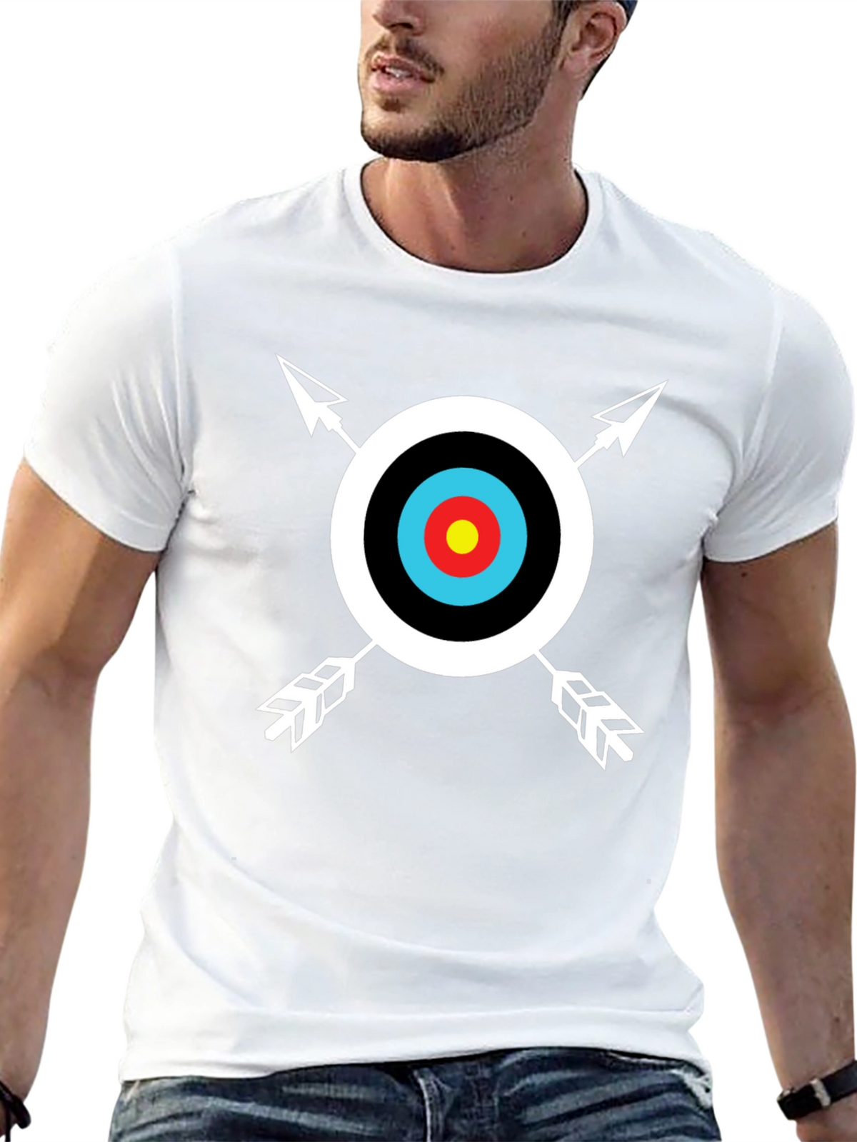 Archery Target Graphic Tee - Cool Casual Style