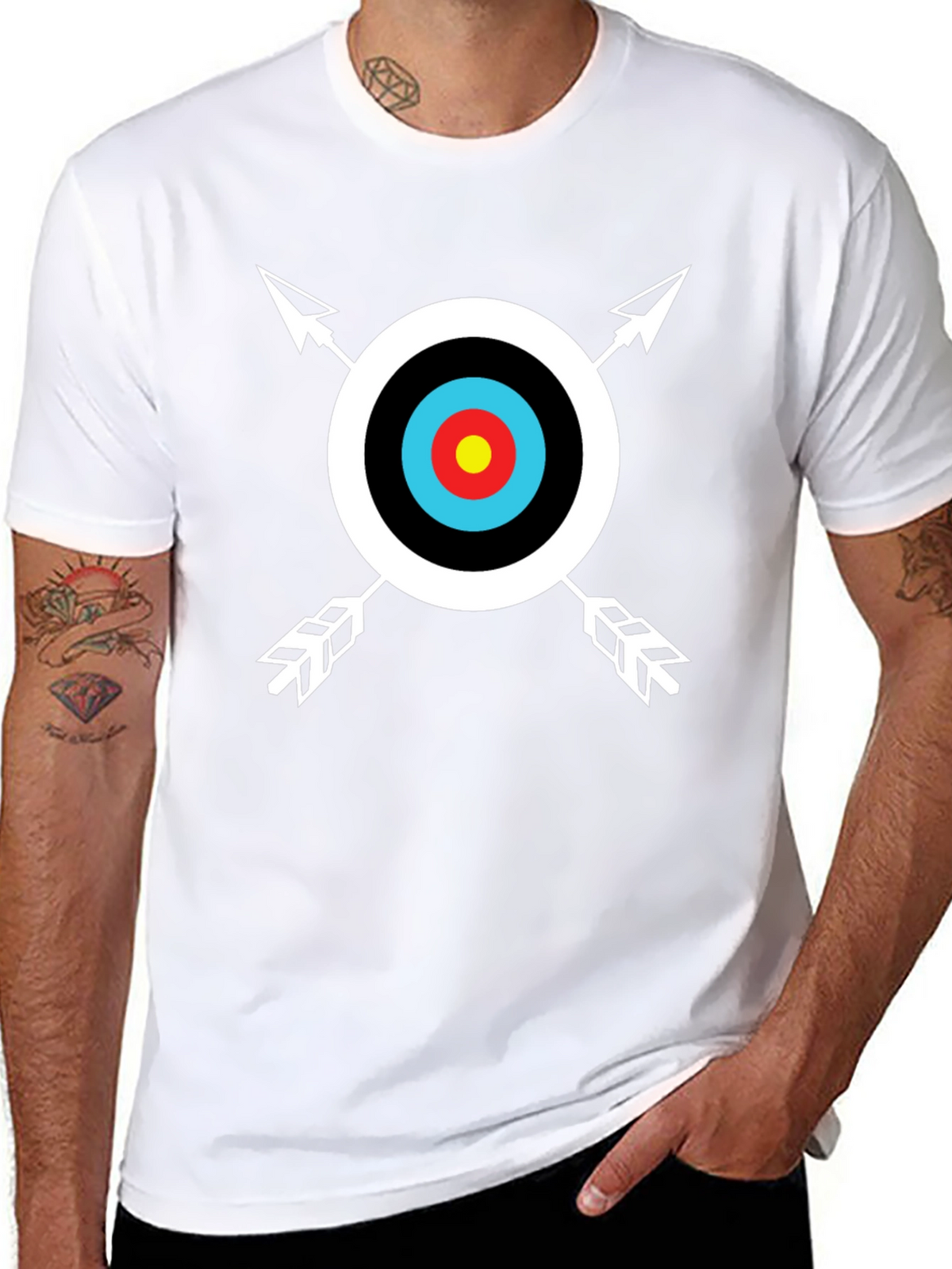 Archery Target Graphic Tee - Cool Casual Style