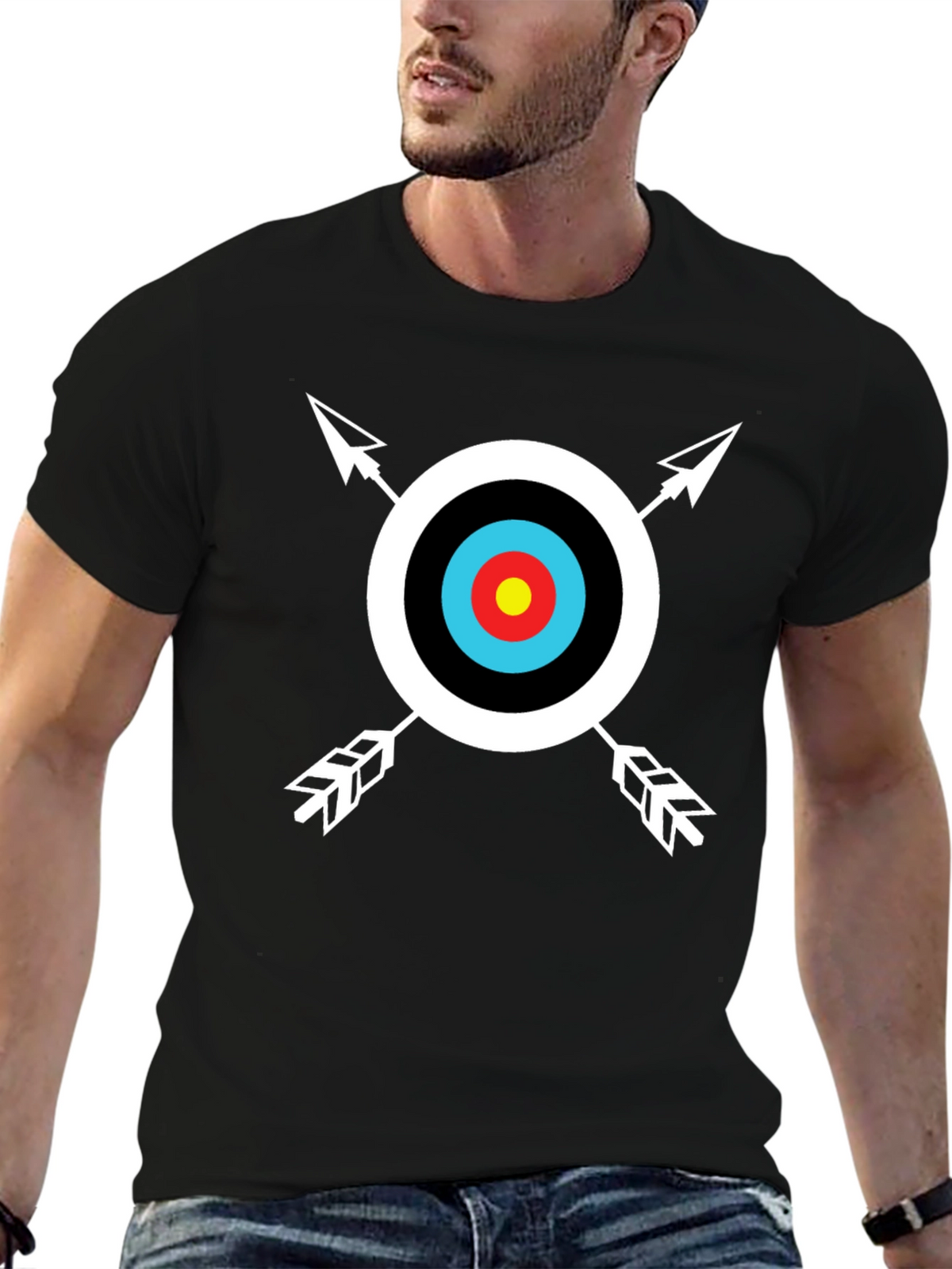 Archery Target Graphic Tee - Cool Casual Style