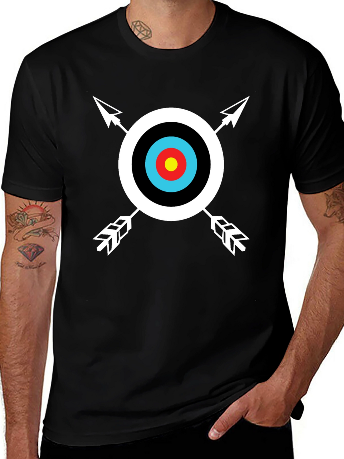 Archery Target Graphic Tee - Cool Casual Style