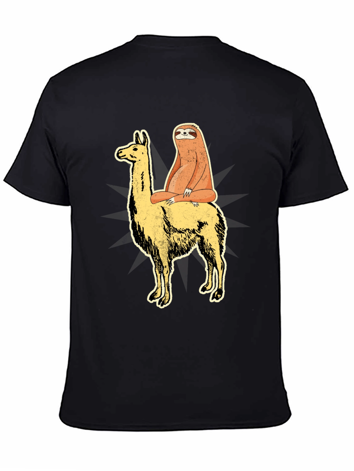 Sloth Riding Llama Graphic Tee - Unisex T-Shirt