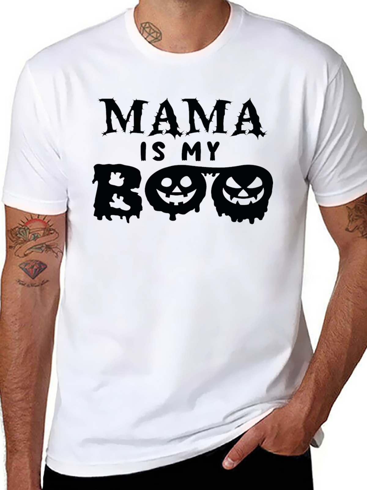 Mama Is My Boo Halloween Graphic Tee