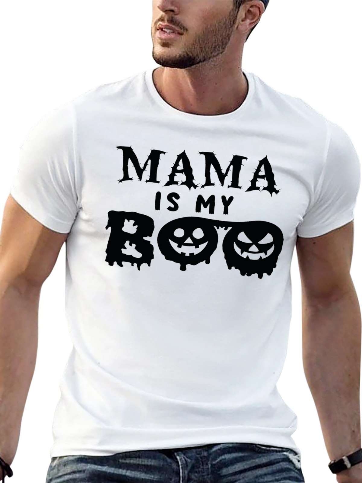 Mama Is My Boo Halloween Graphic Tee