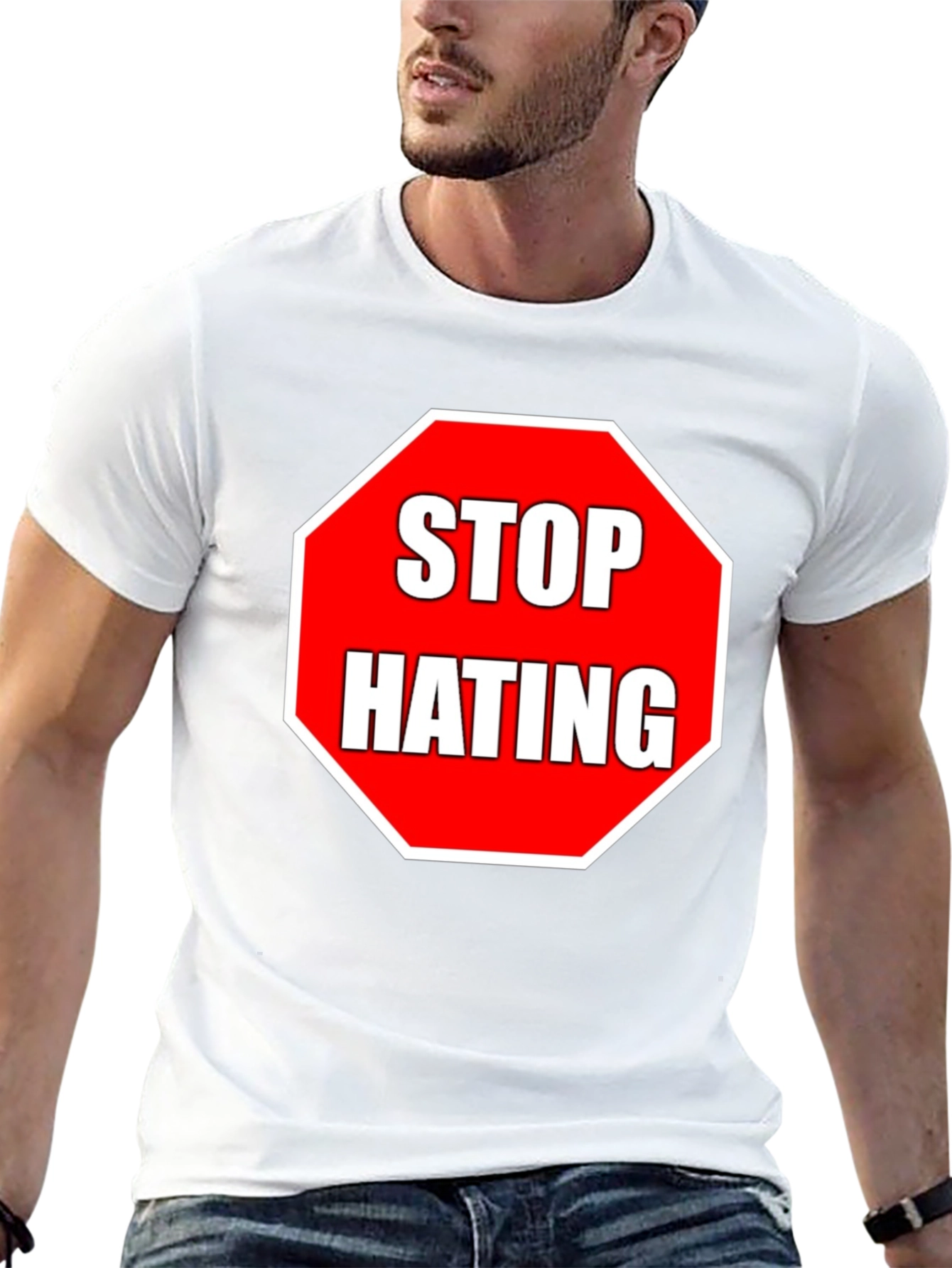 Stop Hating Graphic Tee - Anti-Bullying Awareness T-Shirt
