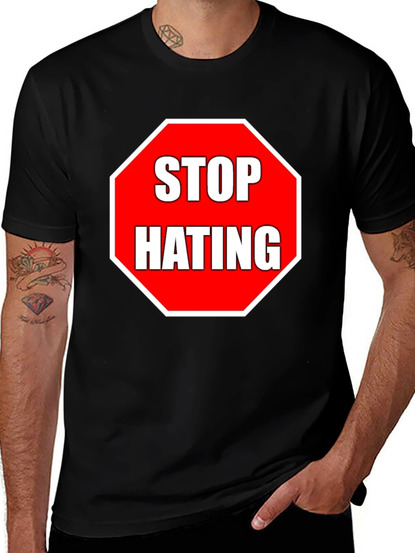Stop Hating Graphic Tee - Anti-Bullying Awareness T-Shirt