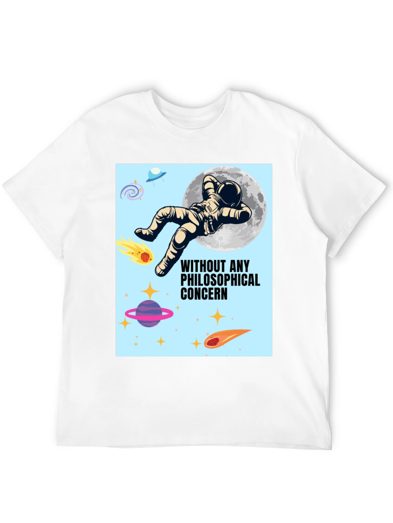 Philosophical Astronaut Black T-Shirt