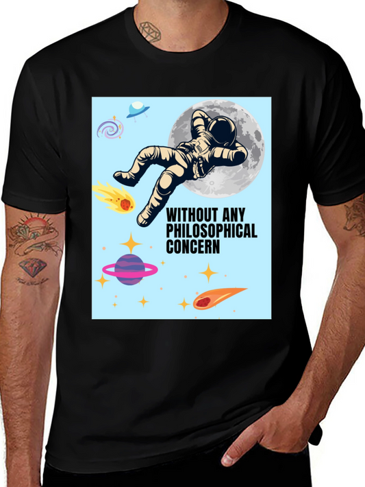 Philosophical Astronaut Black T-Shirt