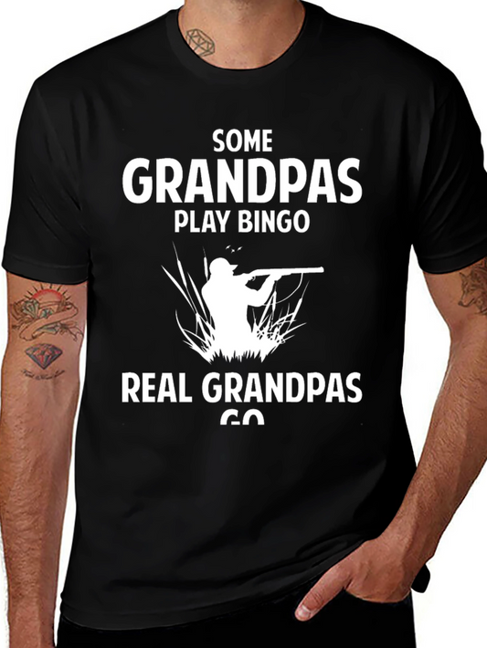 Real Grandpas Go Hunting T-Shirt - Funny Grandpa Gift