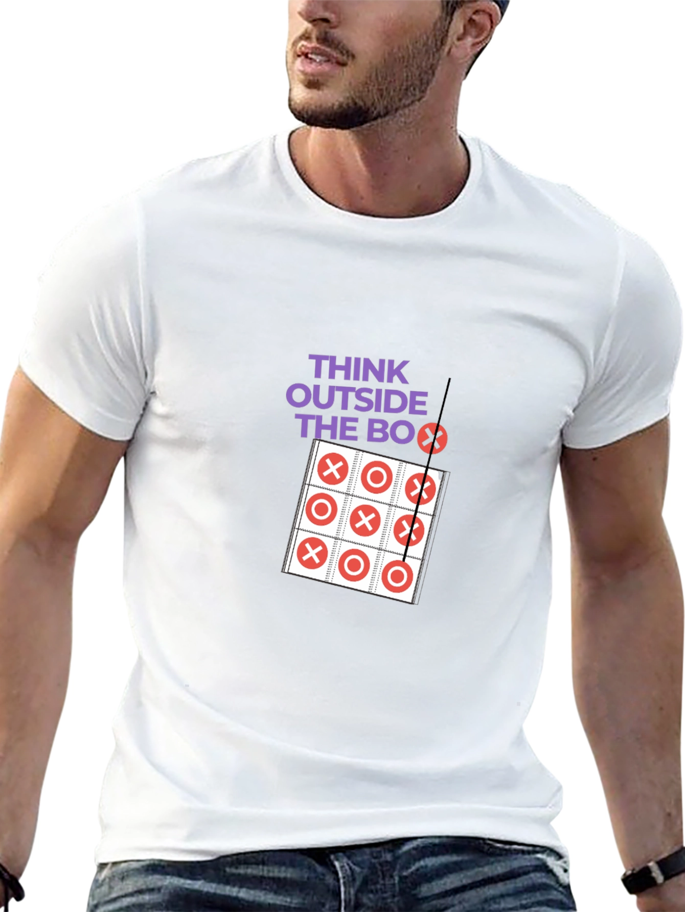 Think Outside the Box Tic-Tac-Toe Graphic Tee