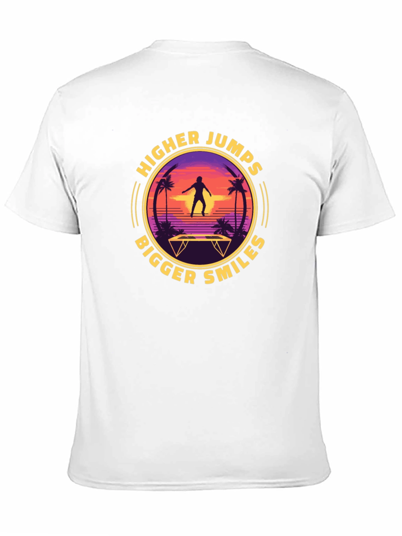Higher Jumps Bigger Smiles Black Graphic Tee