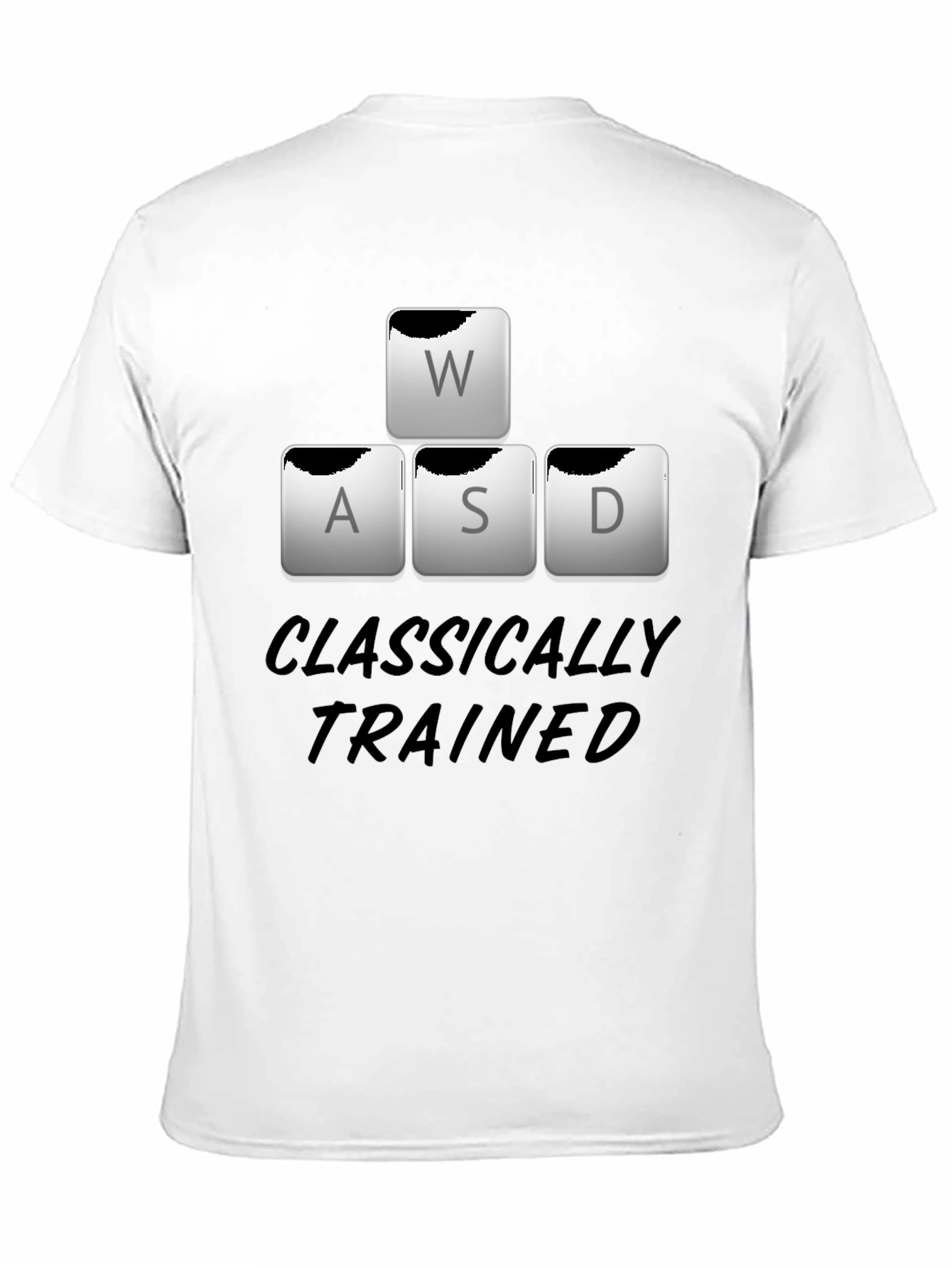 Classically Trained WASD Gaming T-Shirt - Black