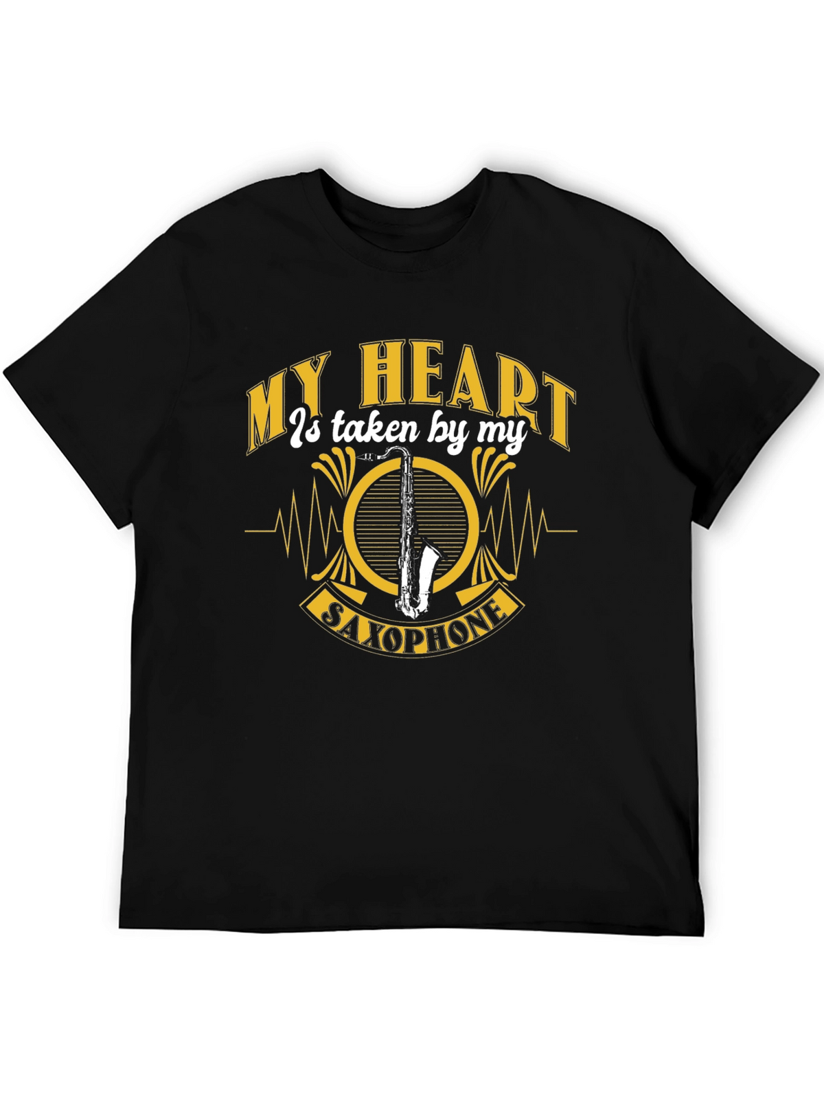 My Heart Saxophone Graphic Tee
