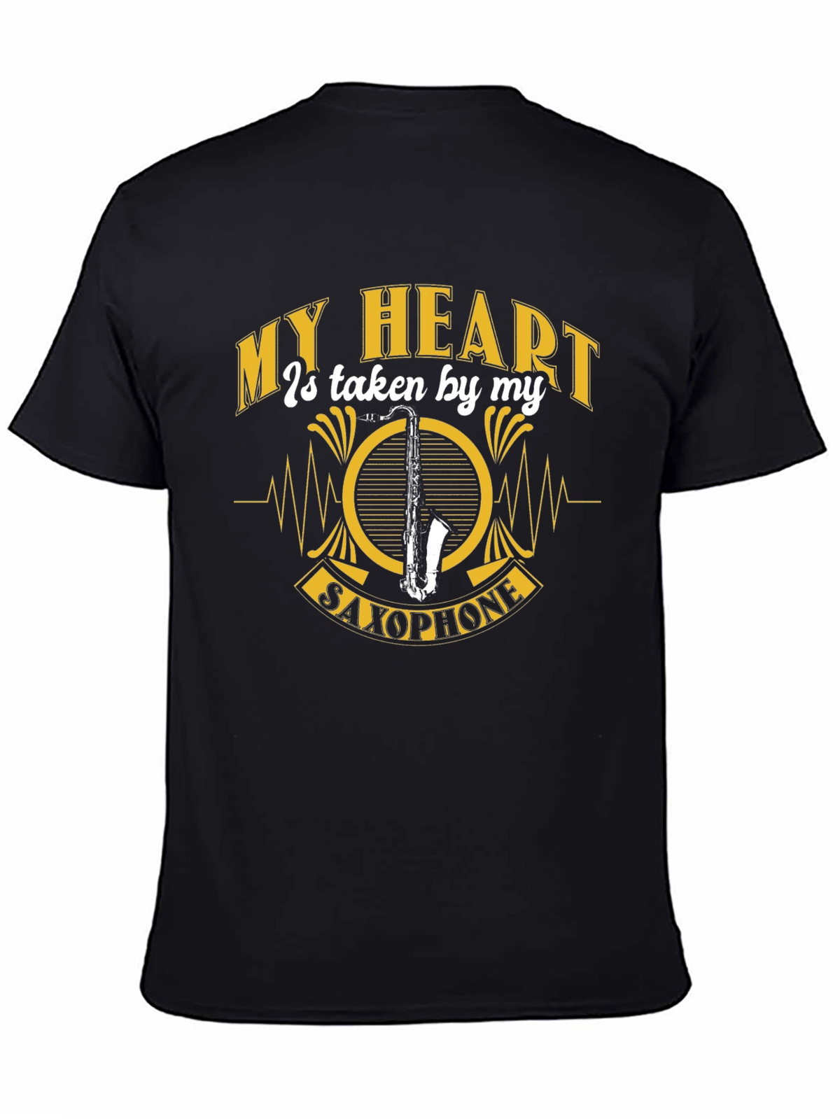 My Heart Saxophone Graphic Tee