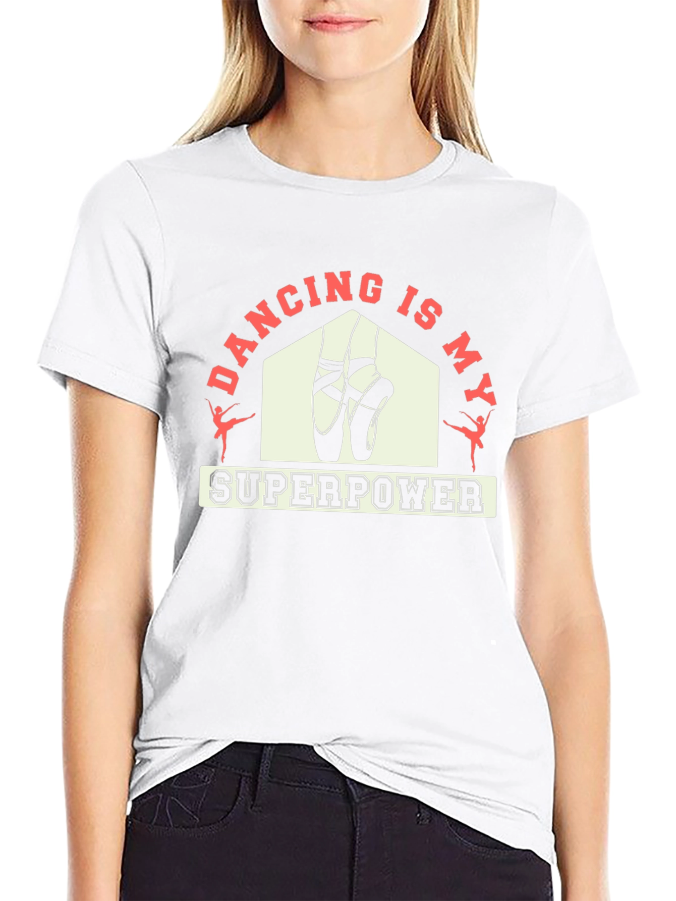 Dancing Is My Superpower Black T-Shirt