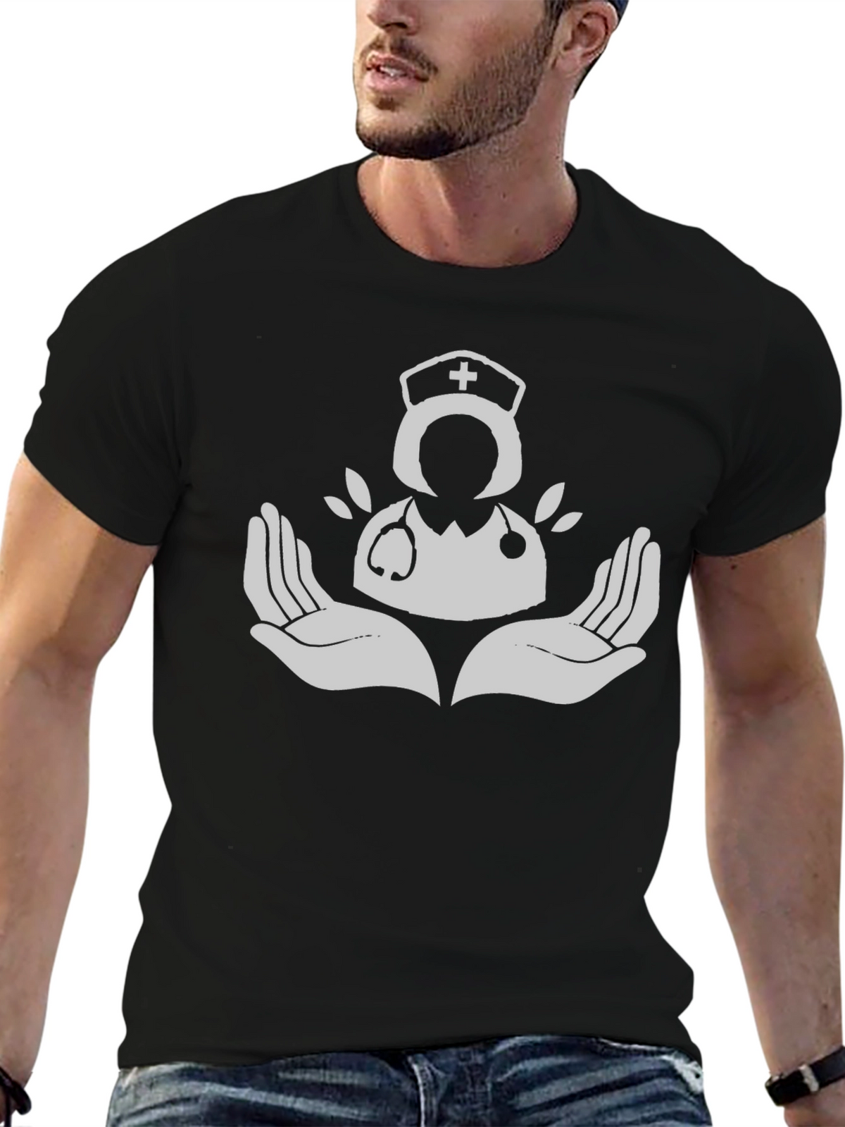 Nurse Graphic T-Shirt - Comfort & Care Design