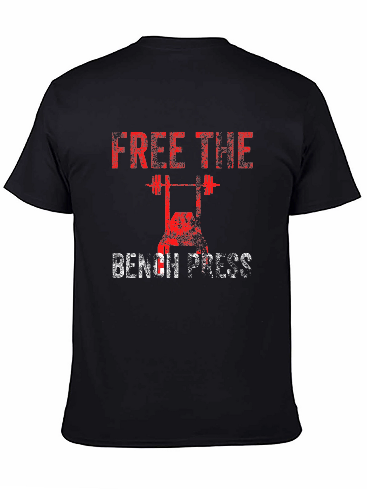 Free the Bench Press Black T-Shirt
