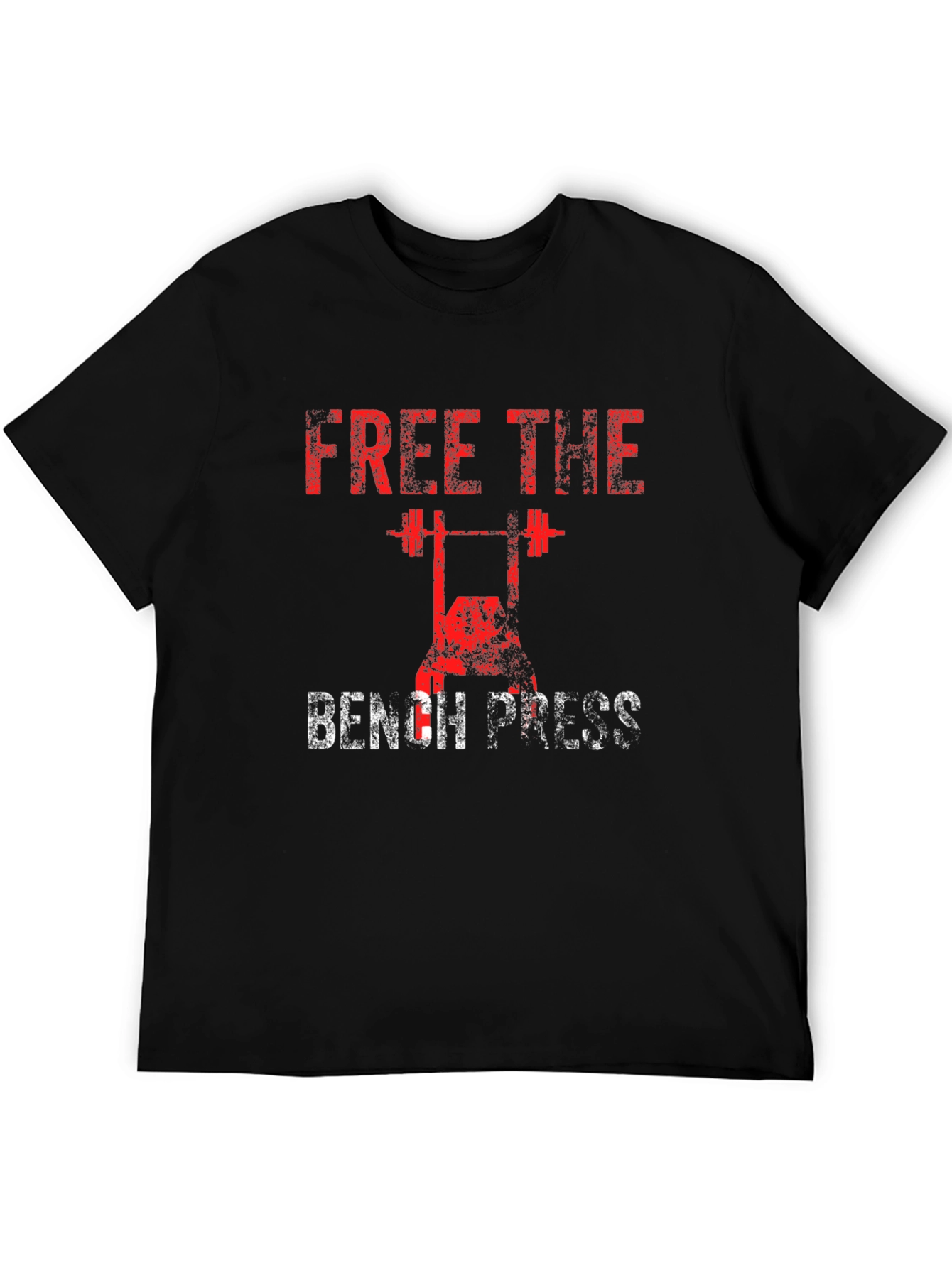 Free the Bench Press Black T-Shirt