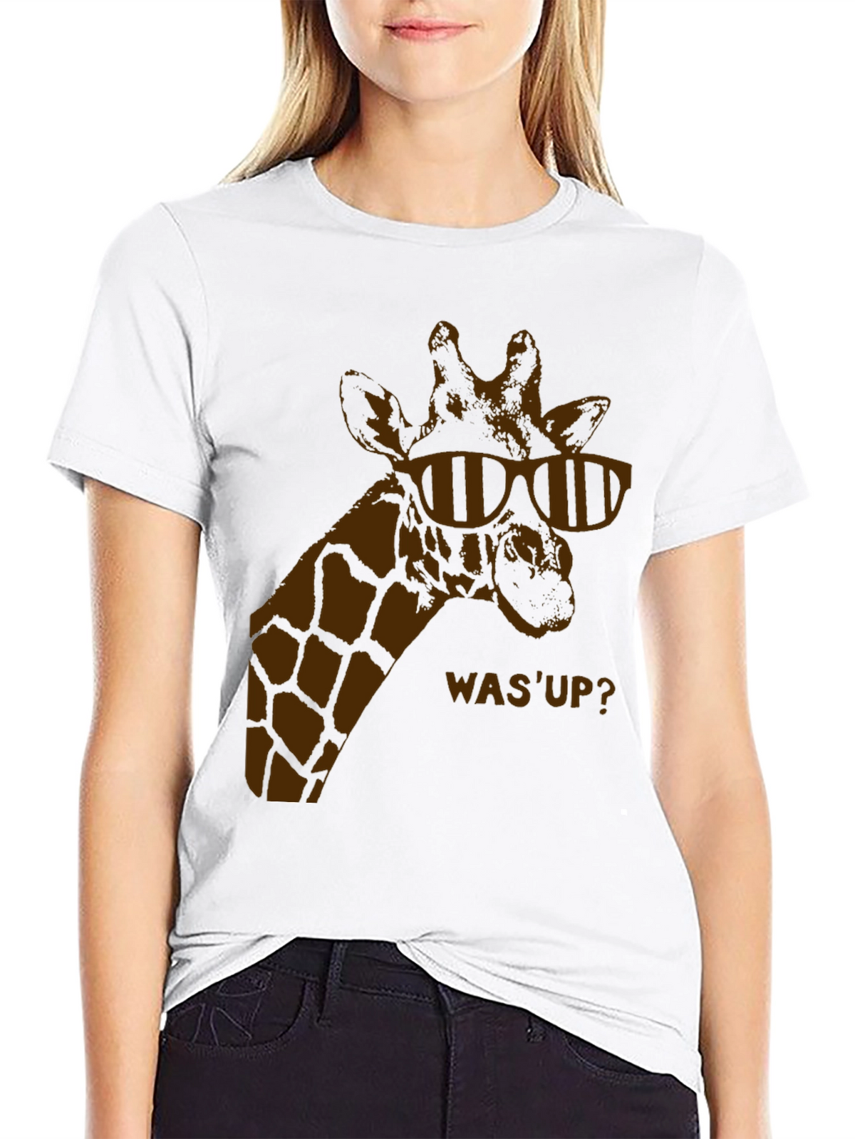 Cool Giraffe Tee - Mens Black T-Shirt