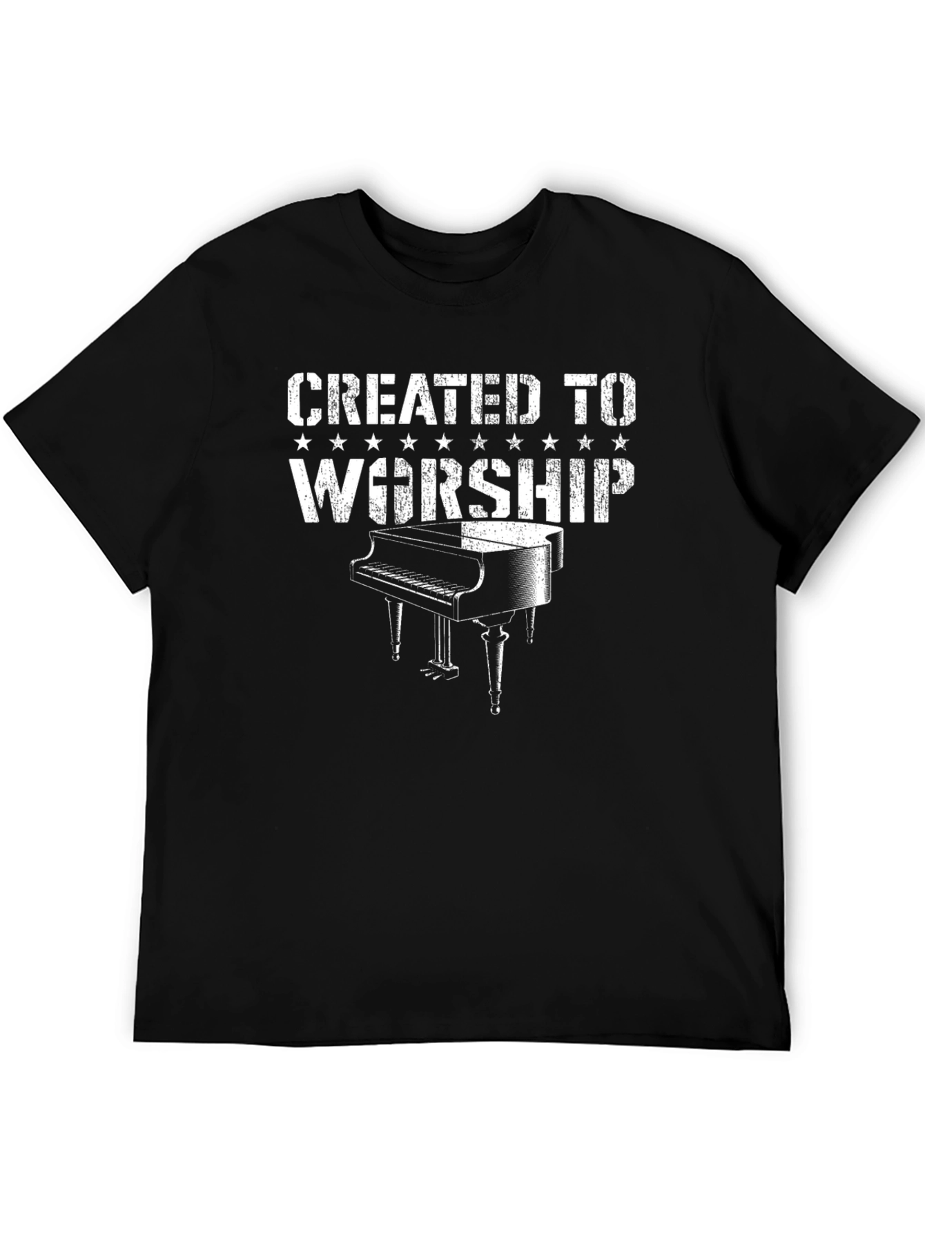 Created to Worship Piano Graphic T-Shirt