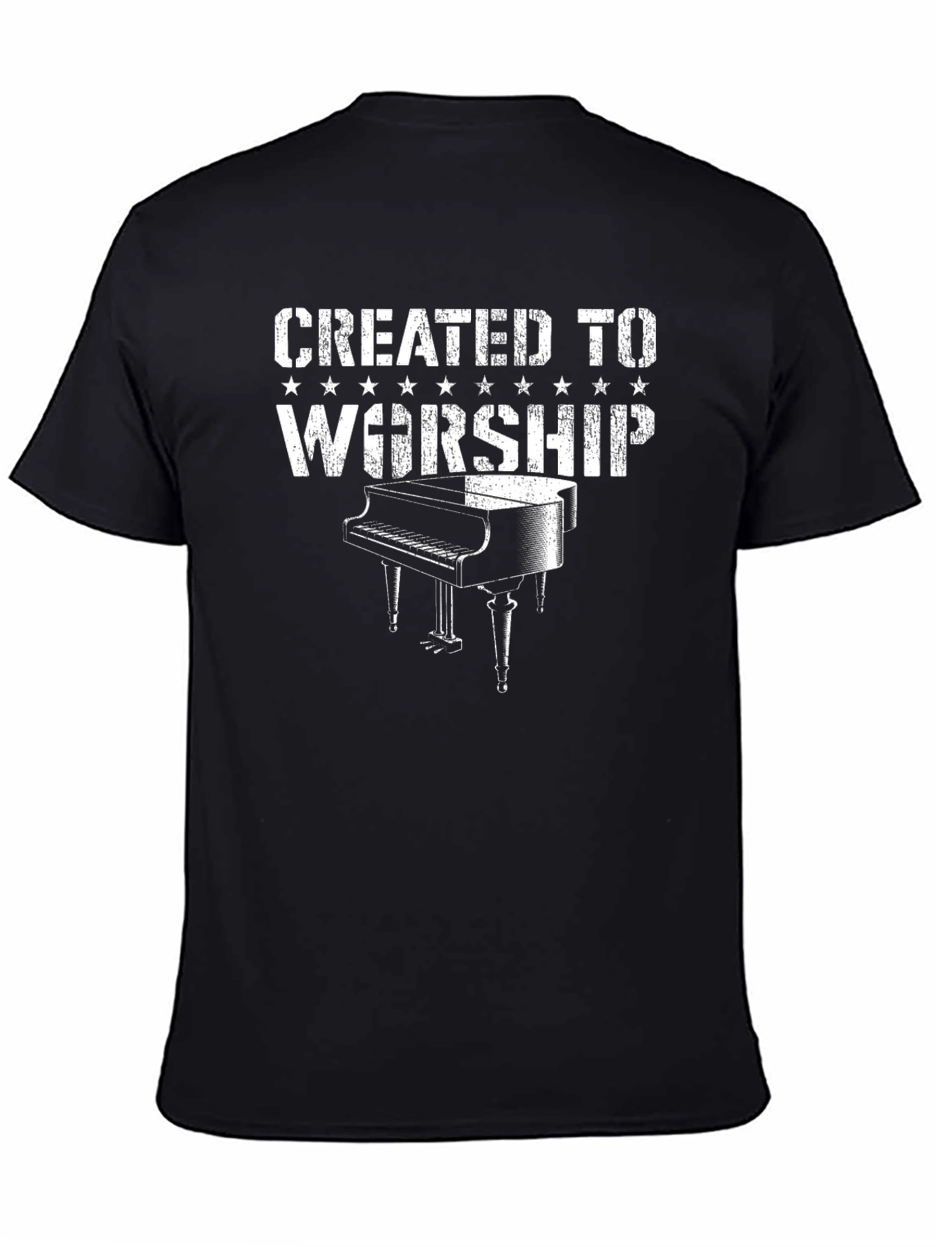 Created to Worship Piano Graphic T-Shirt