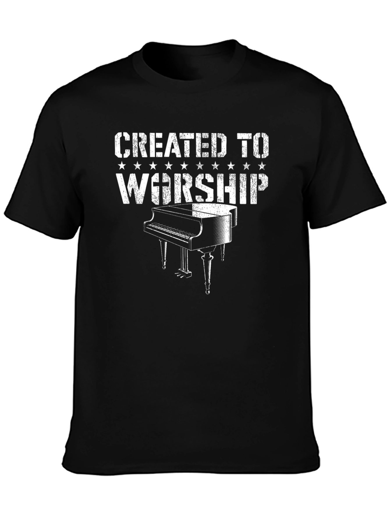 Created to Worship Piano Graphic T-Shirt
