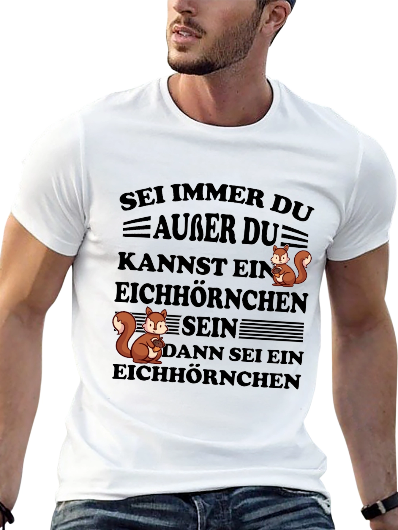 Be Yourself Squirrel T-Shirt - Funny Animal Tee