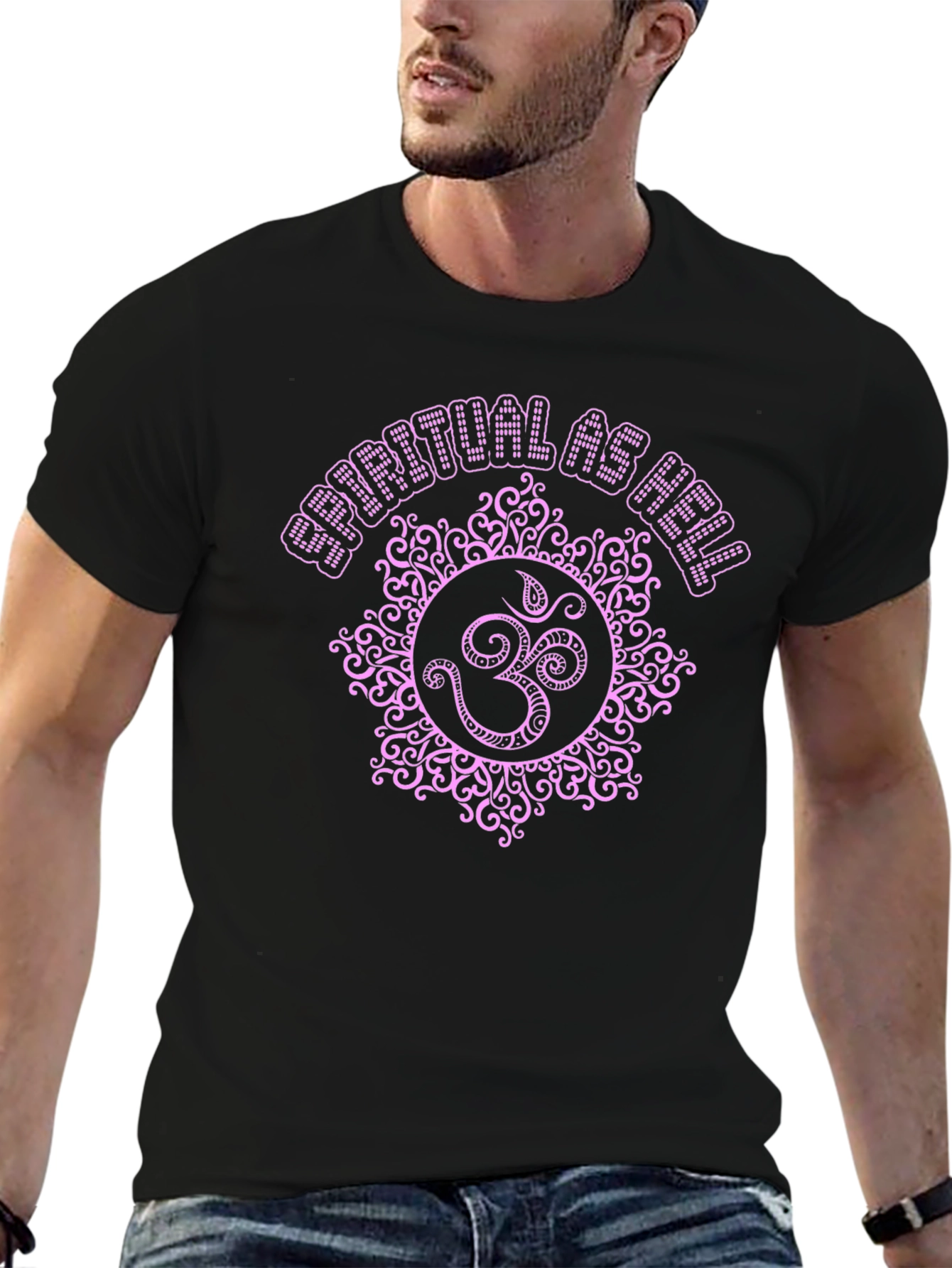 Spiritual As Hell Black T-Shirt