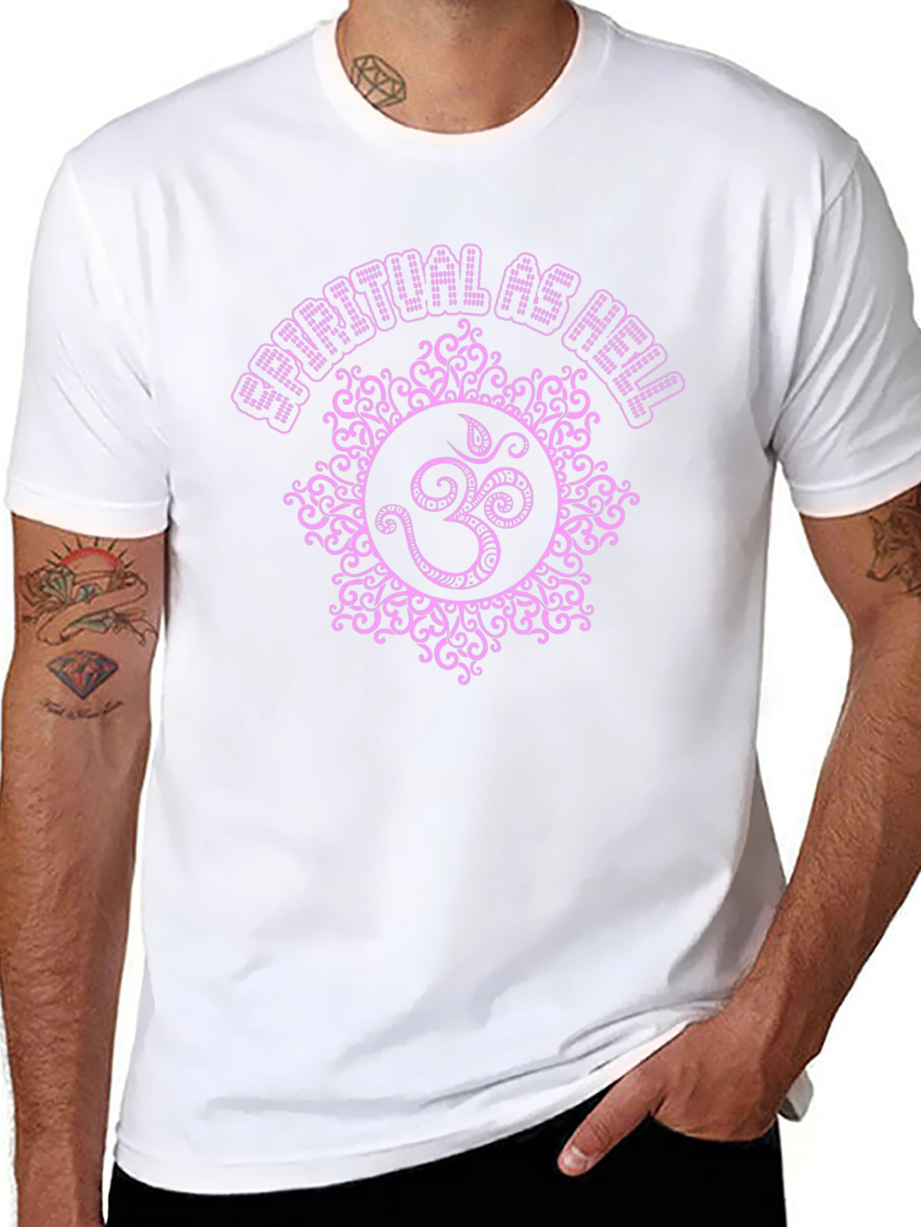 Spiritual As Hell Black T-Shirt