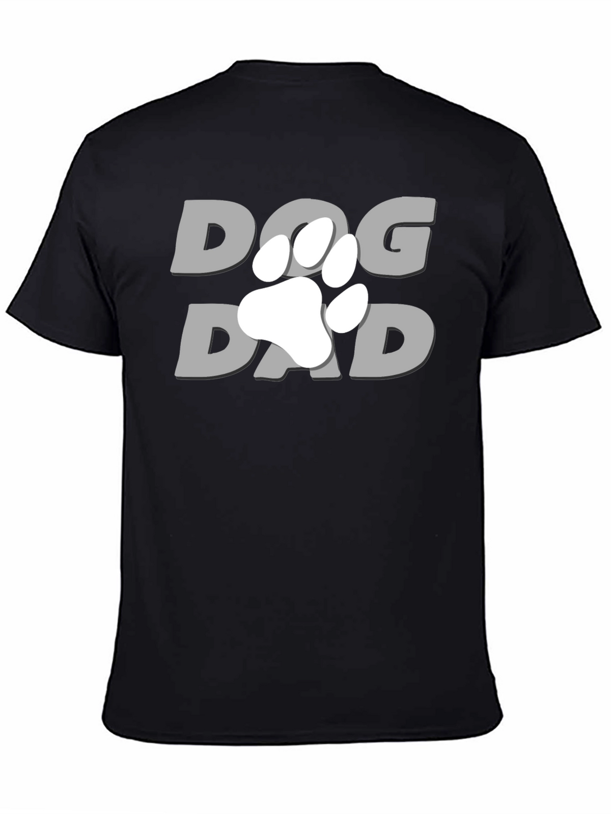 Dog Dad T-Shirt - Paw Print Graphic Tee