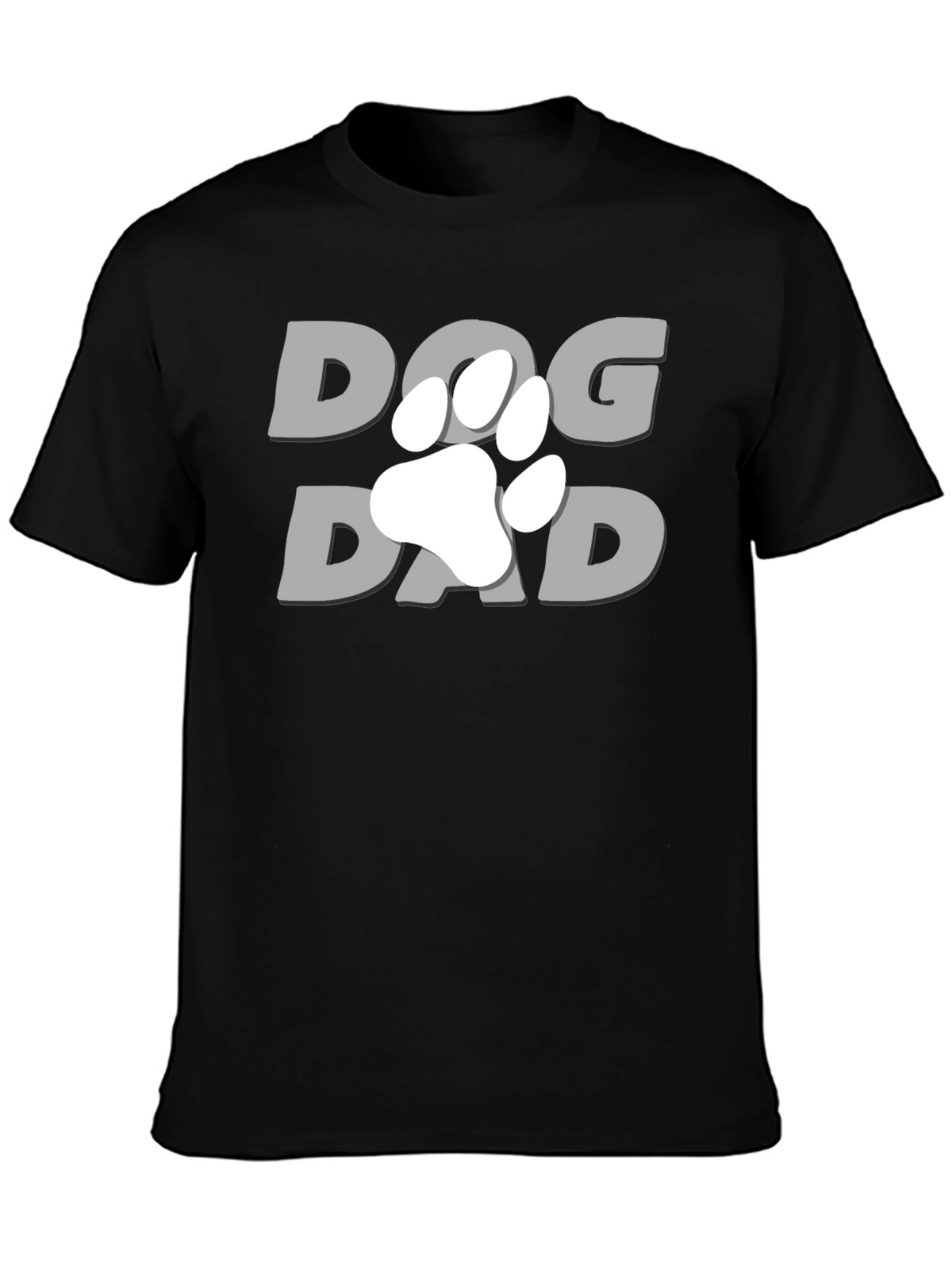 Dog Dad T-Shirt - Paw Print Graphic Tee