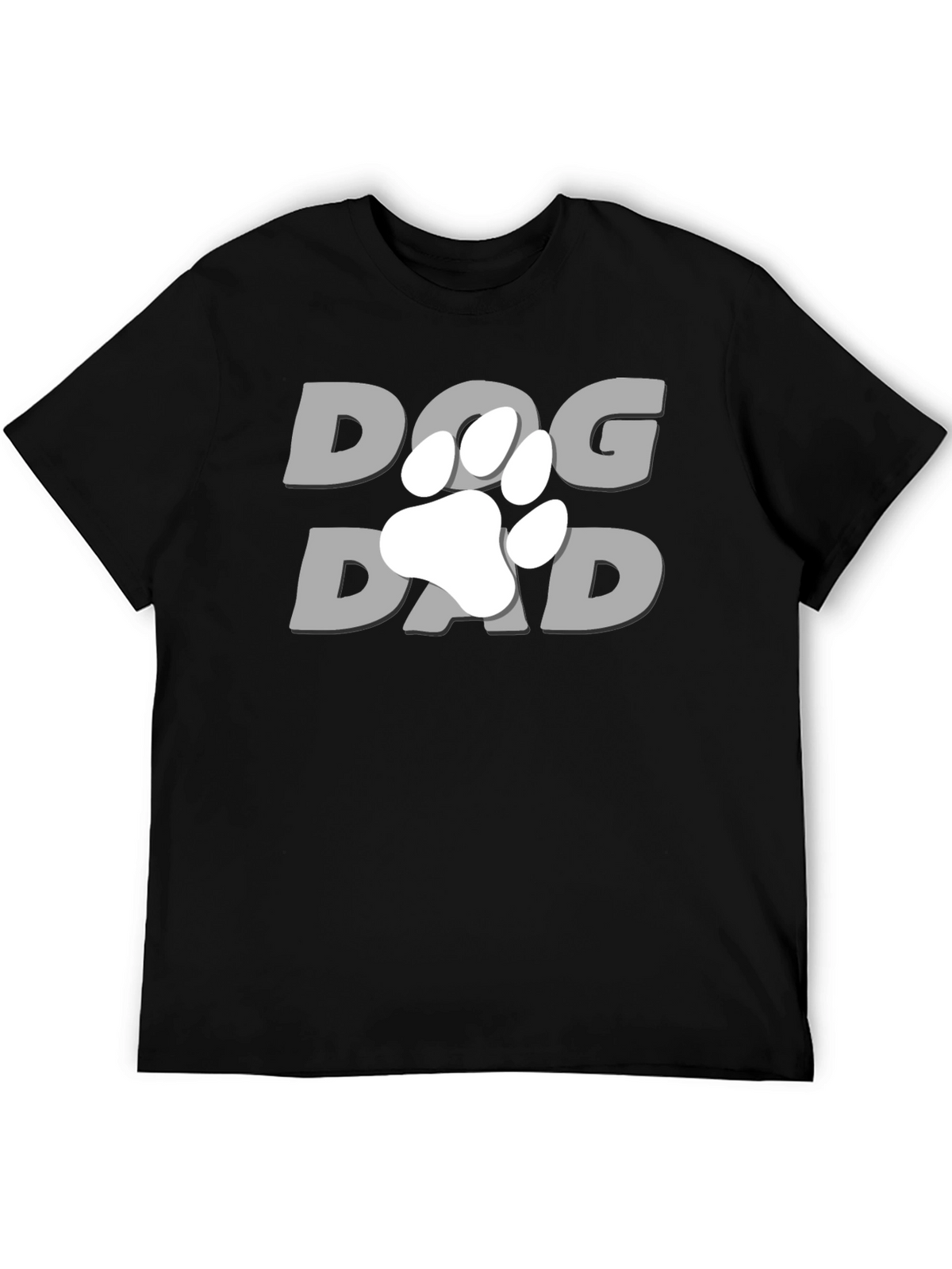 Dog Dad T-Shirt - Paw Print Graphic Tee