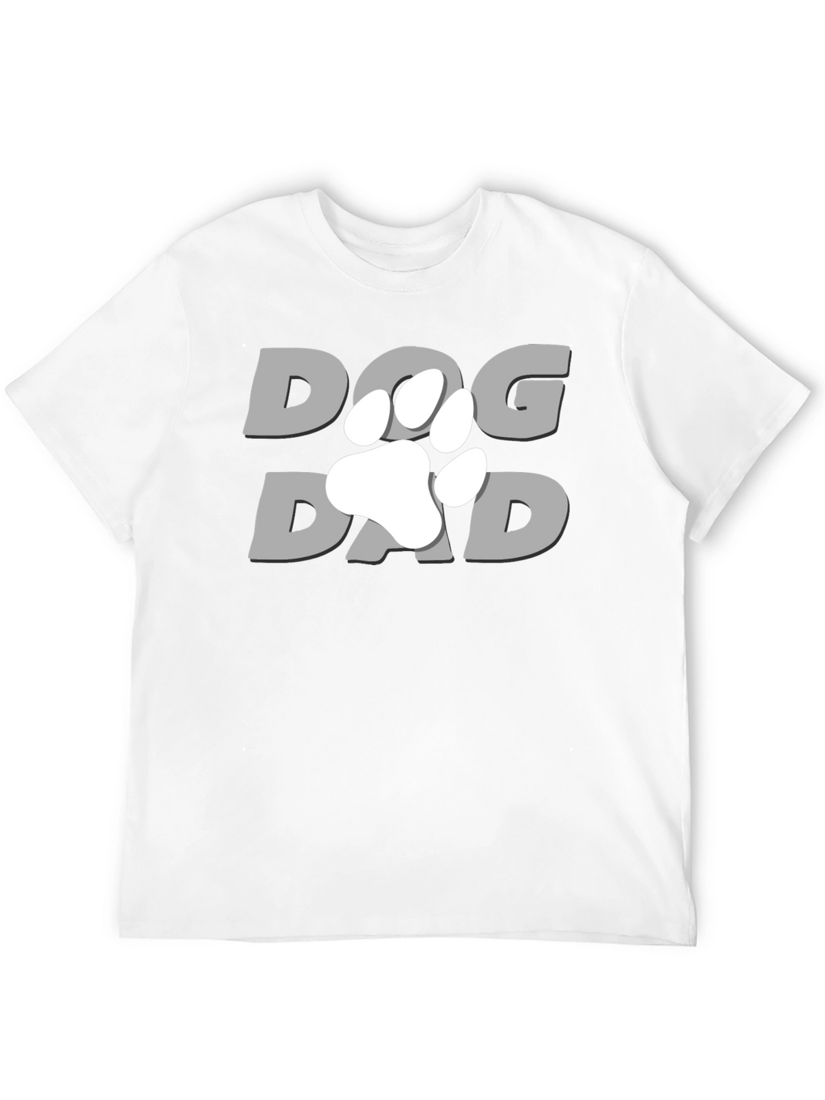 Dog Dad T-Shirt - Paw Print Graphic Tee