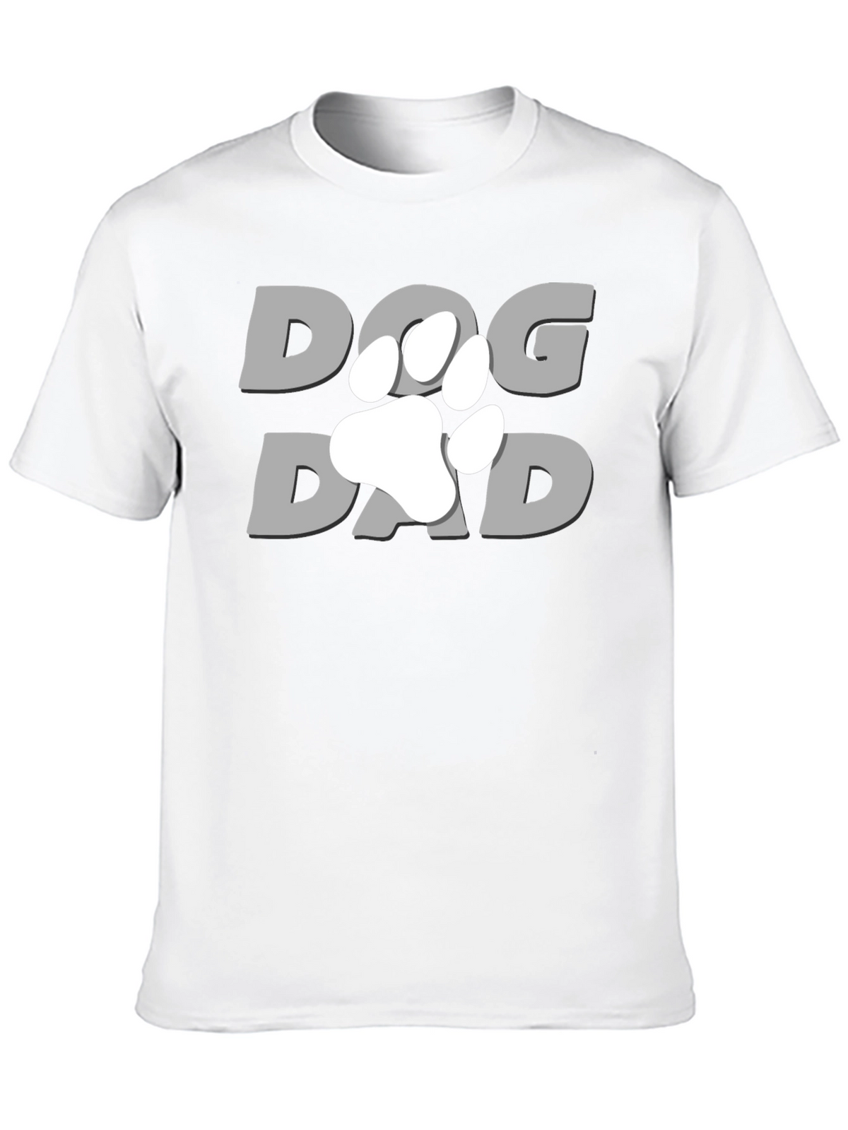 Dog Dad T-Shirt - Paw Print Graphic Tee