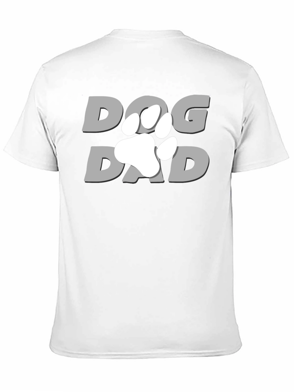 Dog Dad T-Shirt - Paw Print Graphic Tee