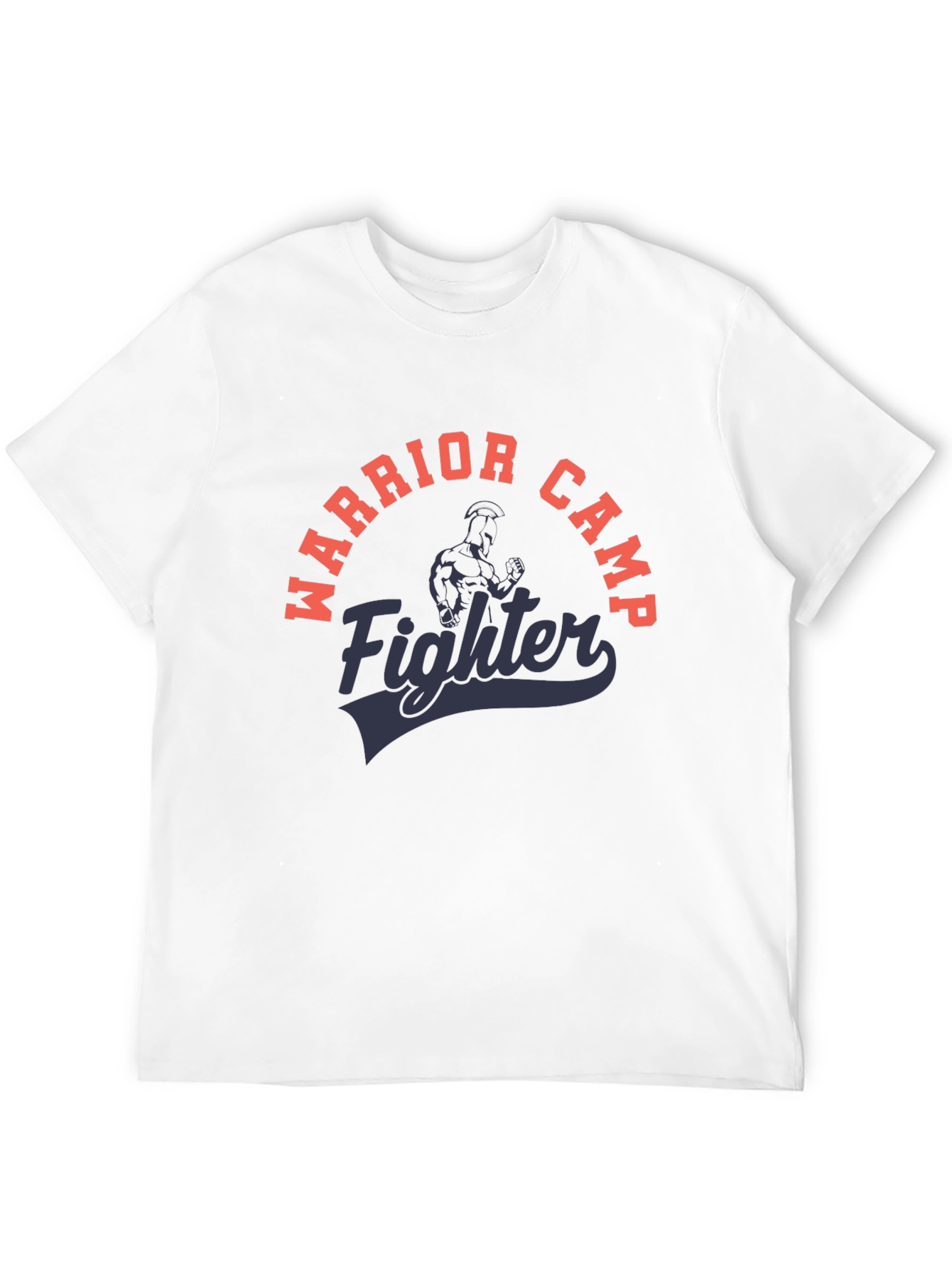 Warrior Camp Fighter Black Graphic T-Shirt
