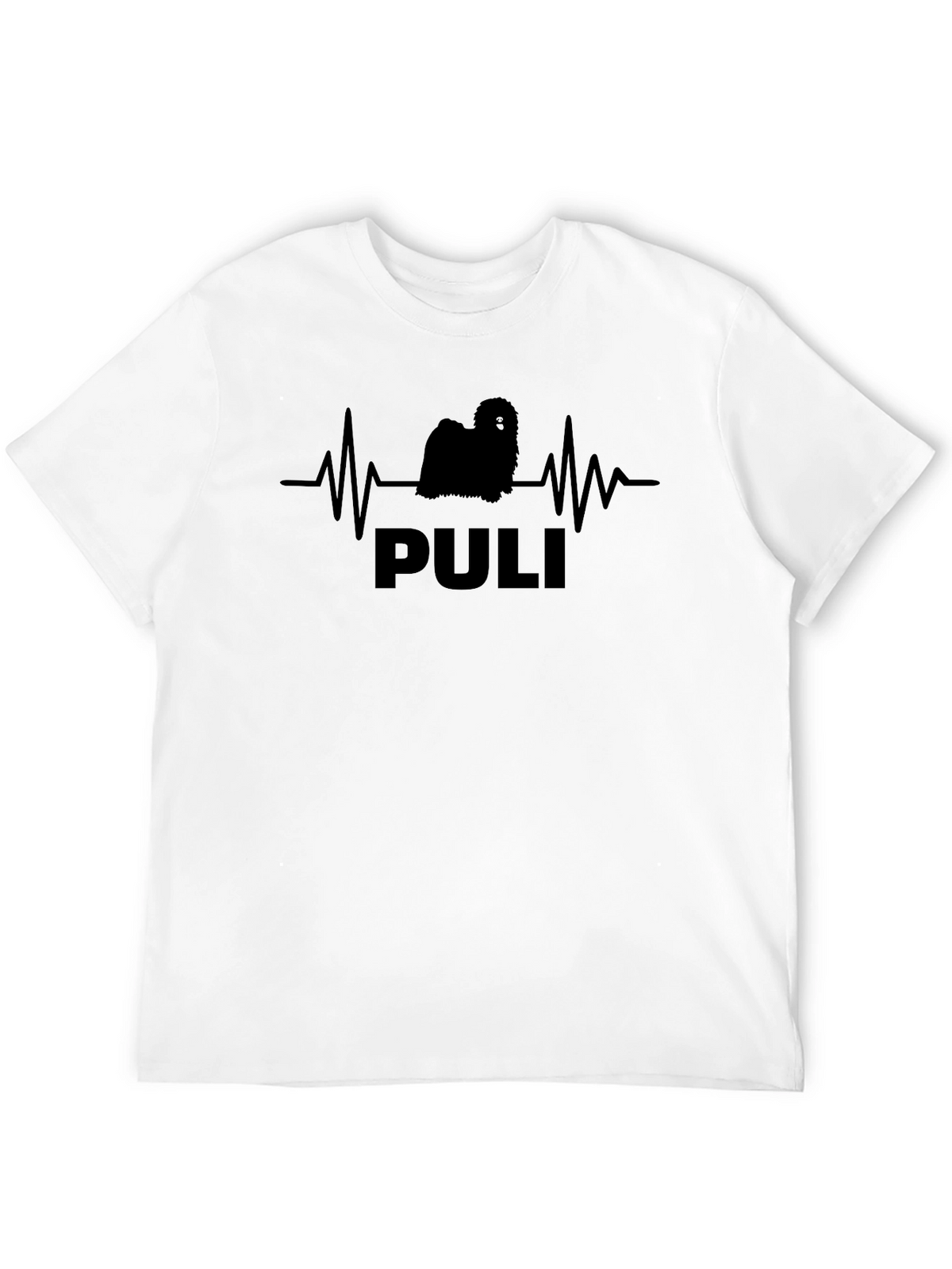 Puli Dog Breed Heartbeat T-Shirt