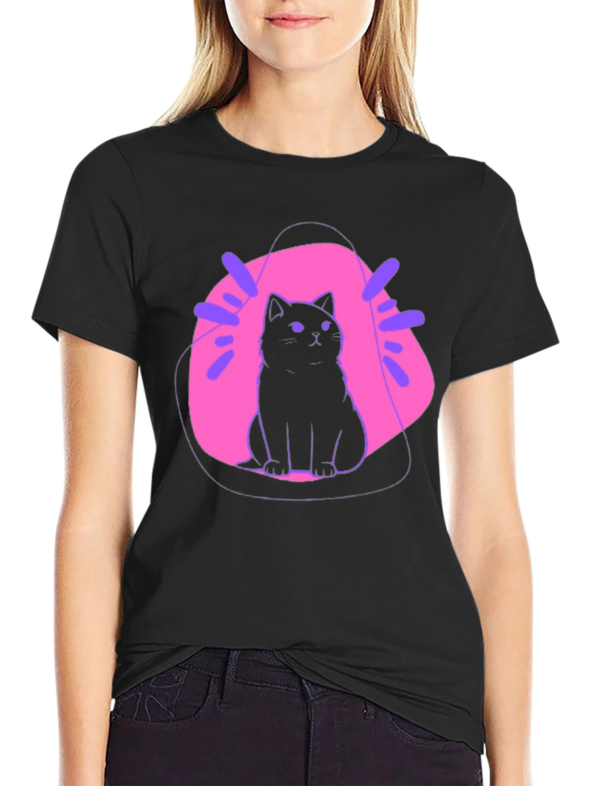 Cool Cat Graphic T-Shirt