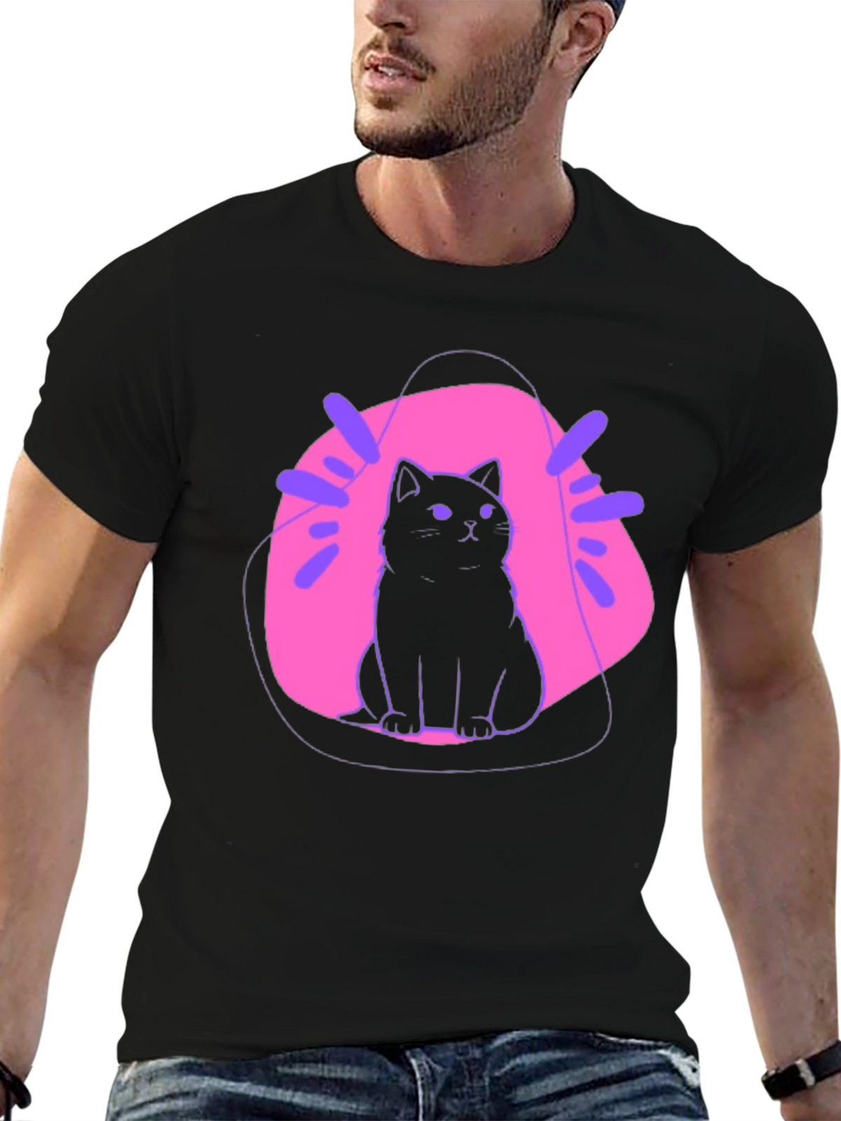 Cool Cat Graphic T-Shirt