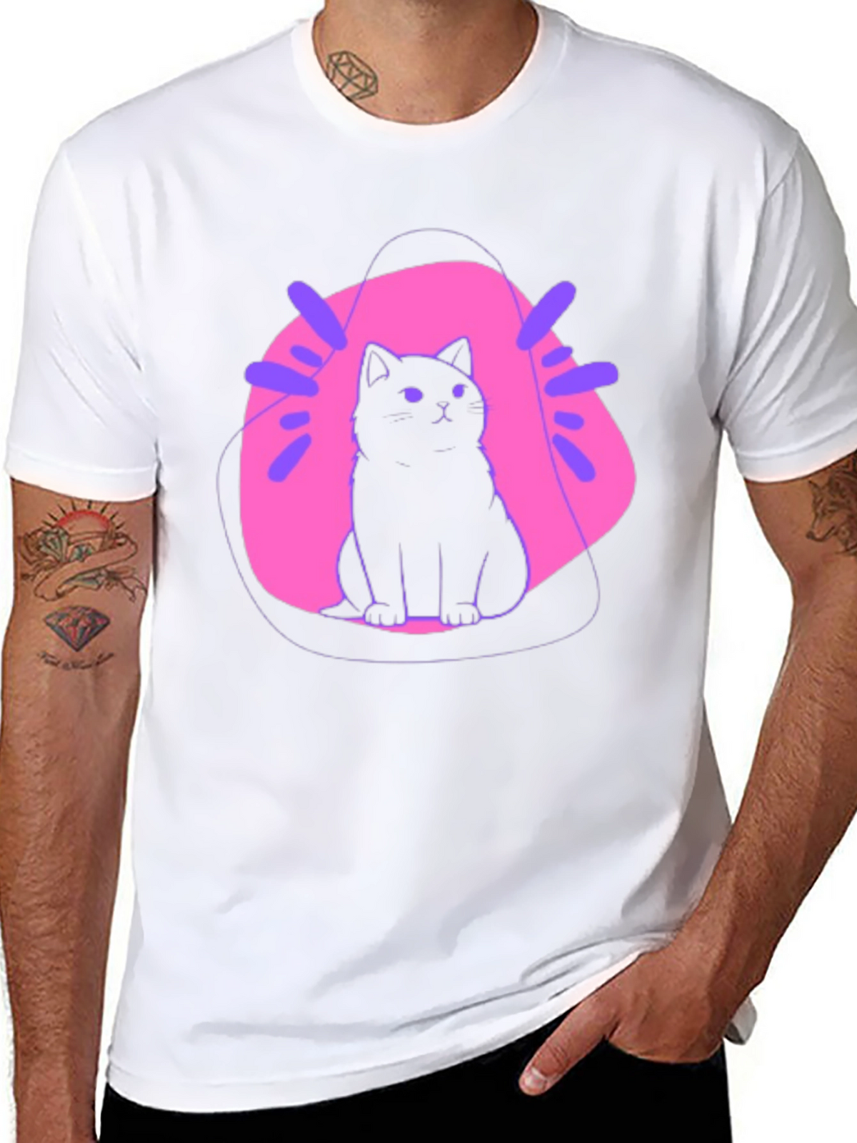Cool Cat Graphic T-Shirt