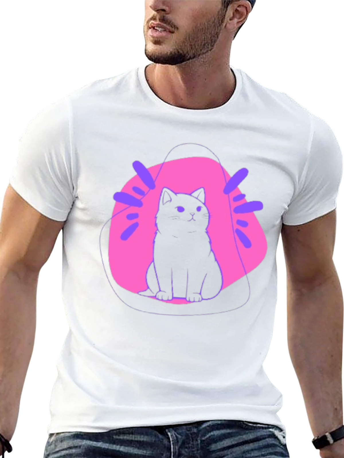 Cool Cat Graphic T-Shirt