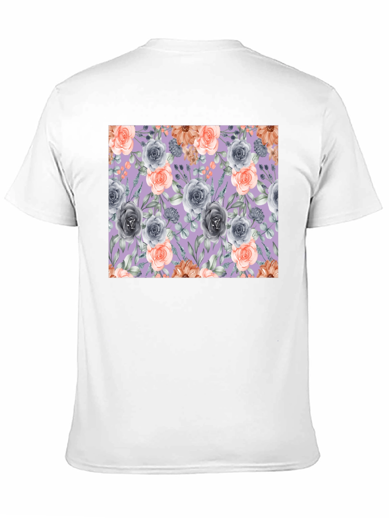 Floral Roses Print T-Shirt for Men