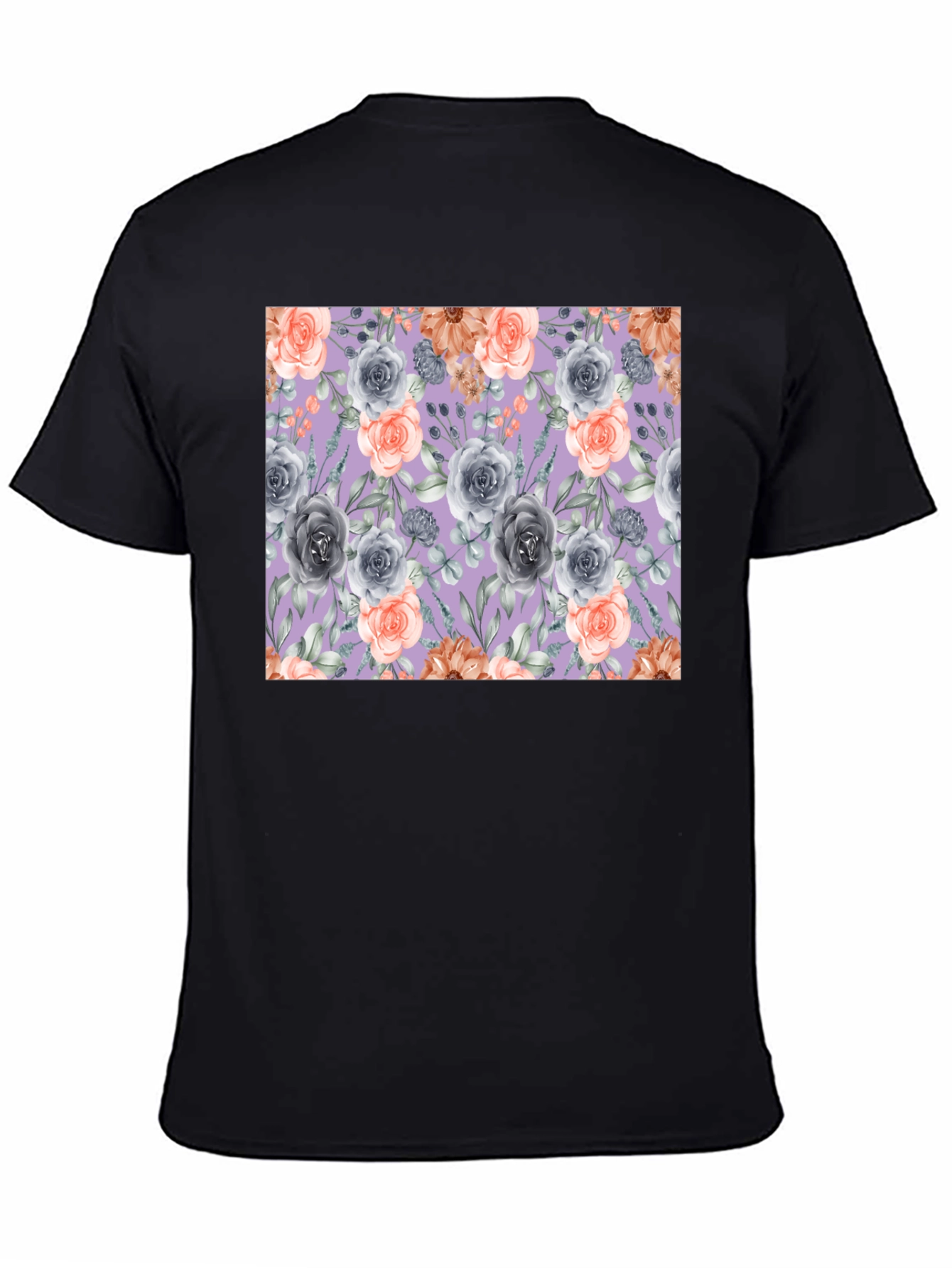 Floral Roses Print T-Shirt for Men