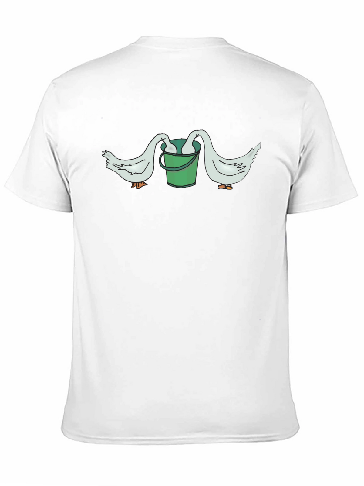 Funny Goose Bucket Graphic T-Shirt